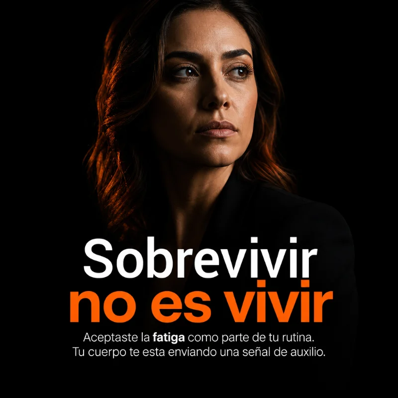 Slide 1: retrato de una mujer, con el título "Sobrevivir no es vivir"