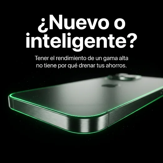 Carrusel de tienda de celulares: ¿nuevo o inteligente?