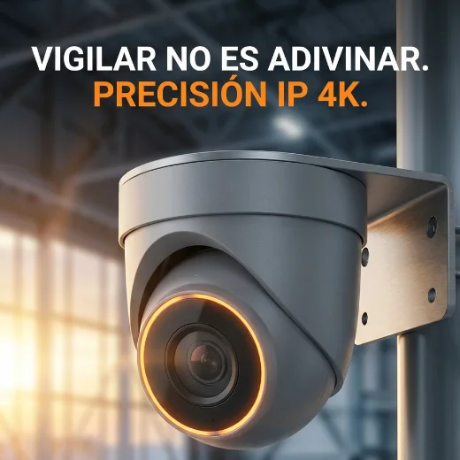 Post de seguridad electrónica: vigilar no es adivinar, precisión IP 4K