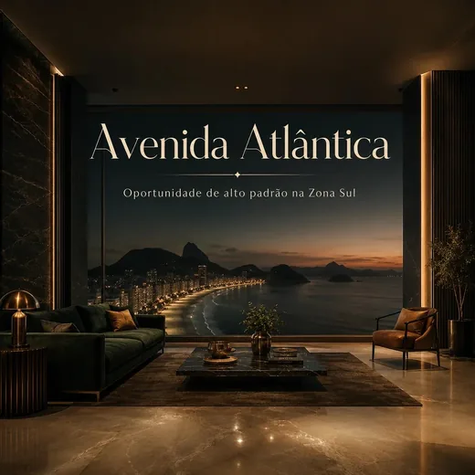 Carrossel de imobiliária: Avenida Atlântica, oportunidade de alto padrão na Zona Sul