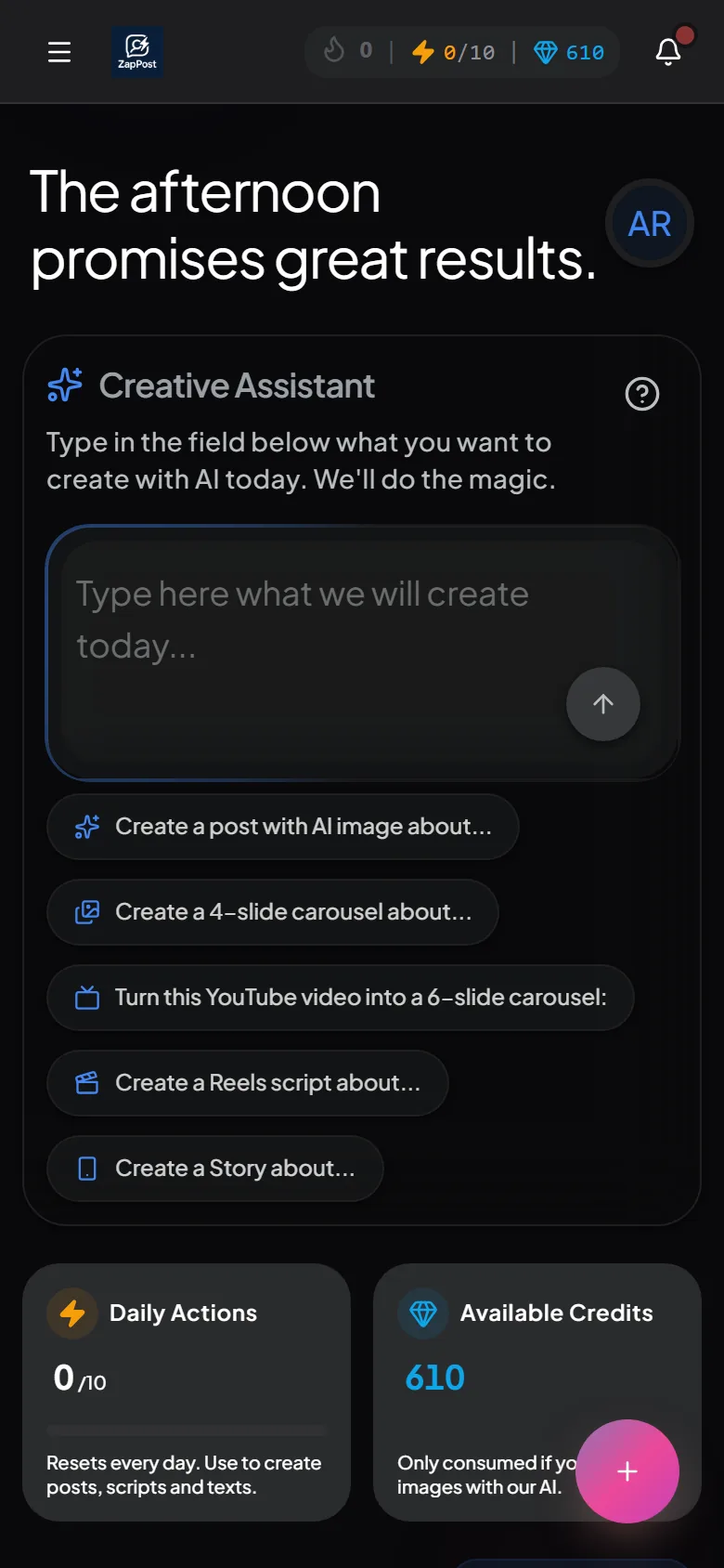 Studio in the phone browser.