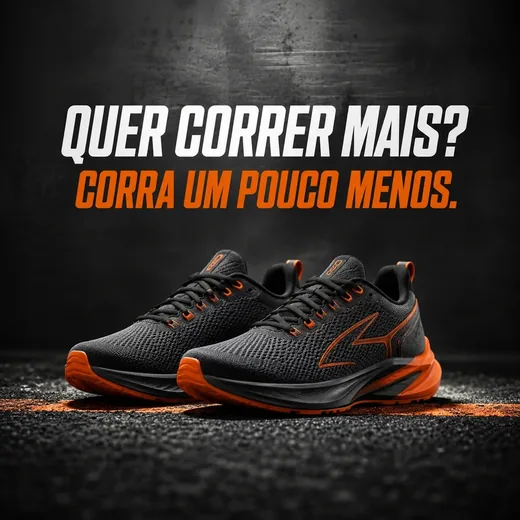 Carrossel de loja de tênis: Quer correr mais? Corra um pouco menos
