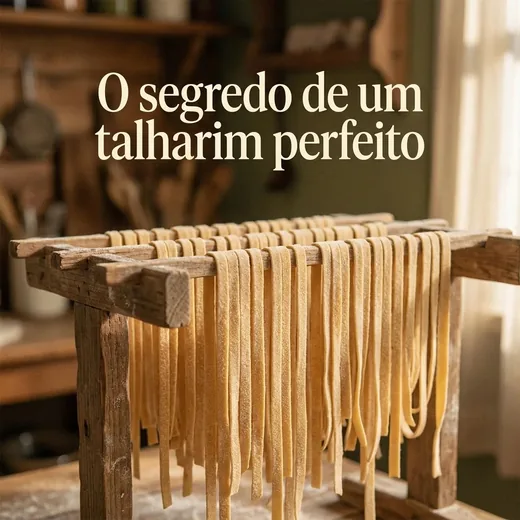 Carrossel de massa artesanal: O segredo de um talharim perfeito